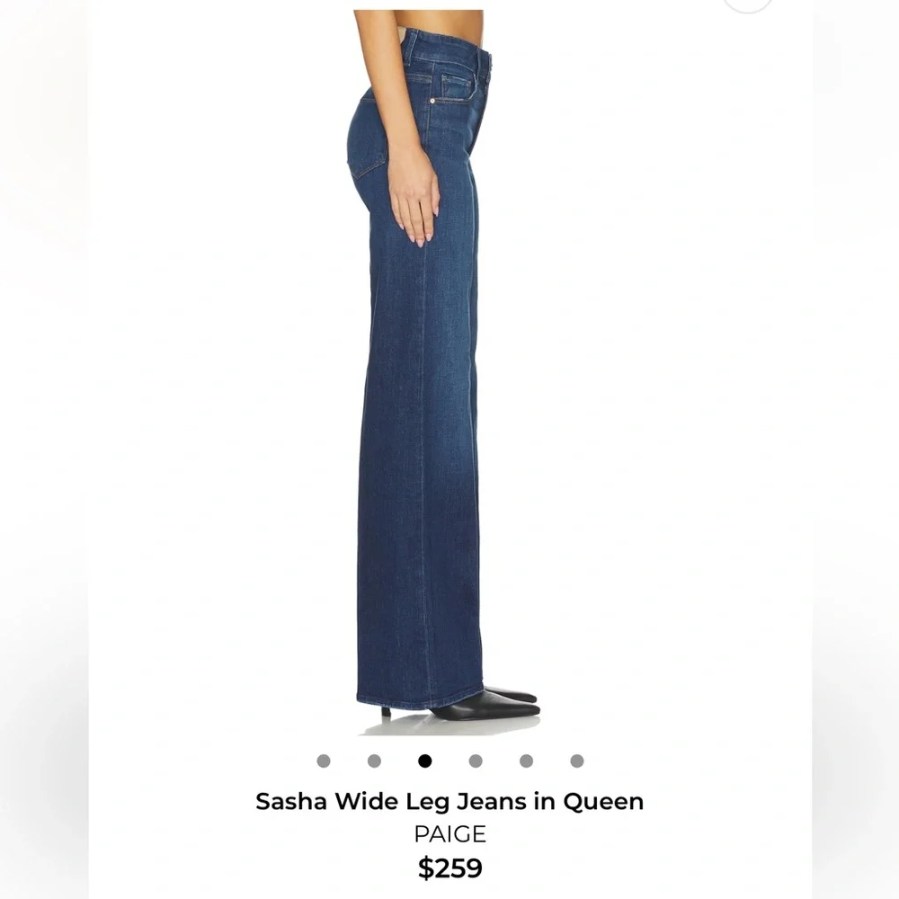 PAIGE Sasha high waist wide leg jeans size 24 - Picture 3 of 8